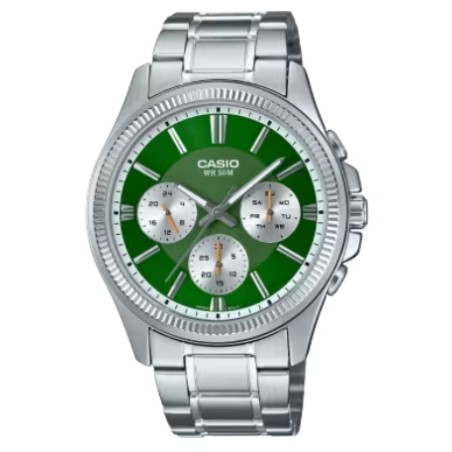 CASIO Mod. DAY DATE MULTIFUNCTION - GREEN MTP-1375D-3AVDF